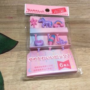 3/$20 - Bento Box Unicorn Food Picks